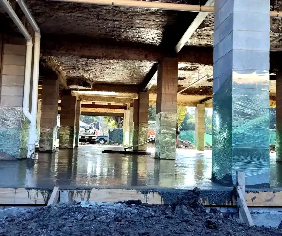 Ground-level view Foundation Repair Cherry Hill, NJ